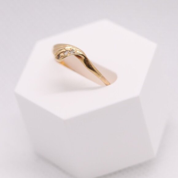 19k Vintage Solid Yellow Gold Ring Portuguese Solid Gold (Purity 800) Size 7.25 - Picture 2 of 9